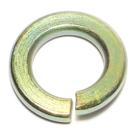 Midwest Fastener Split Lock Washer, For Screw Size 5/8 in Steel, Zinc Yellow Finish, 10 PK 65527